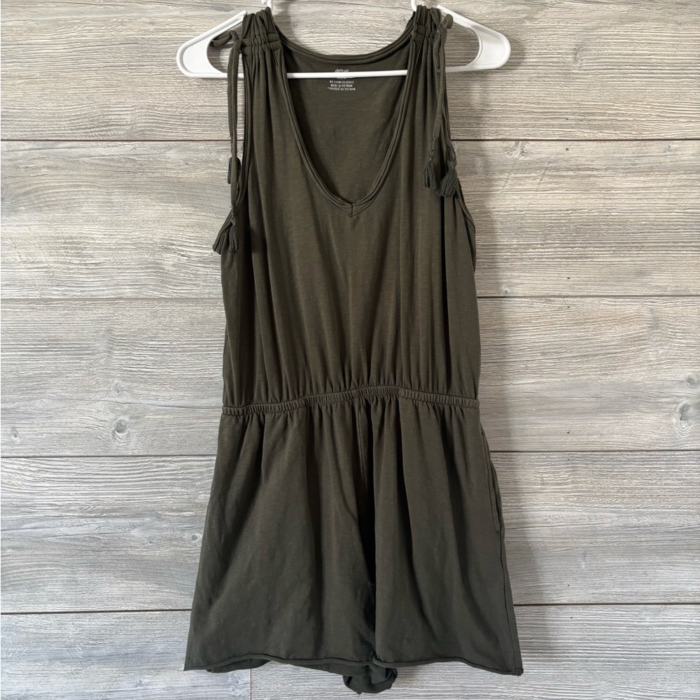 Aerie Olive Green Romper